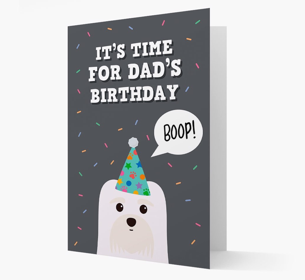 Dad's Birthday Boop: Personalised {breedFullName} Card