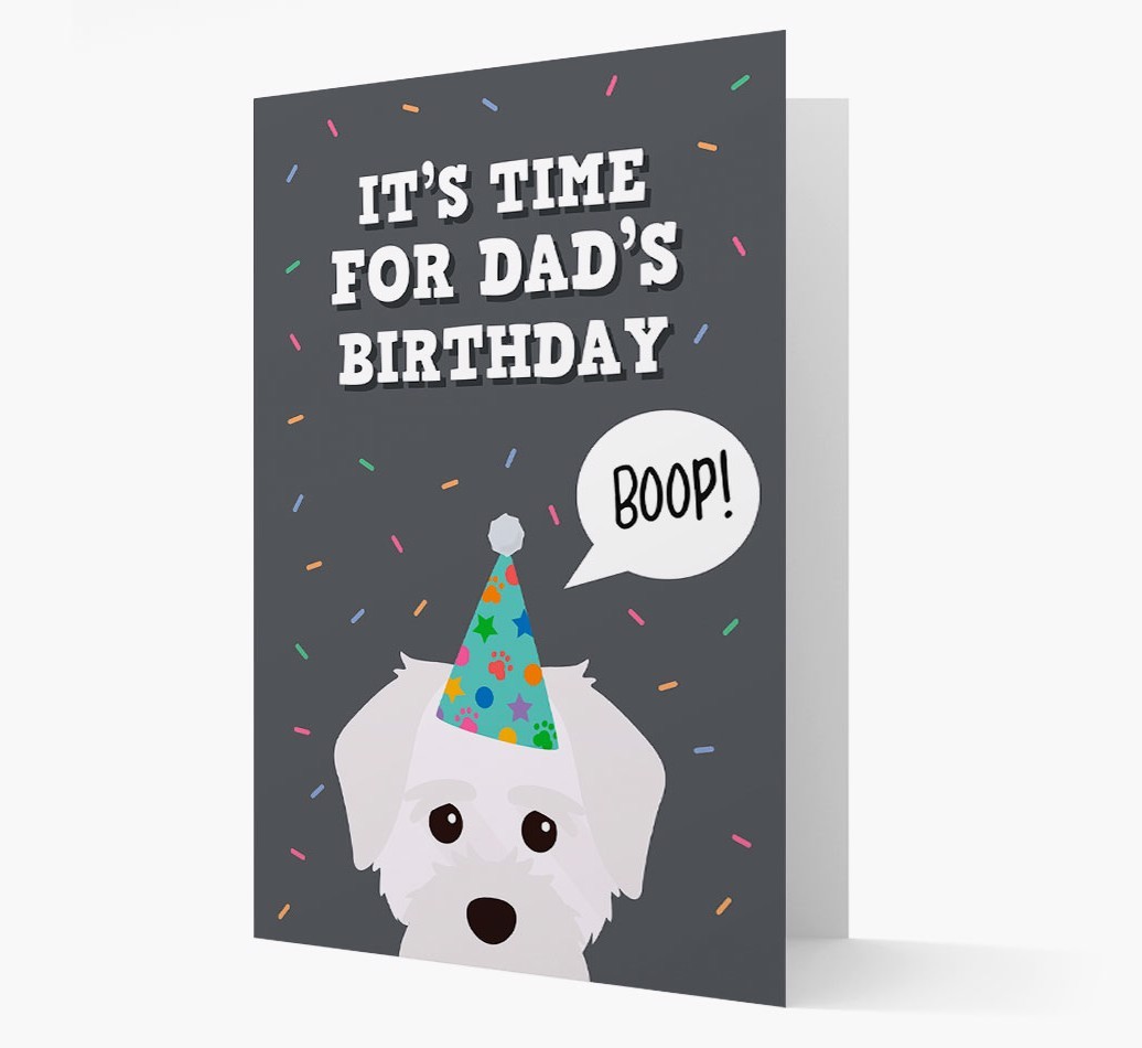 Dad's Birthday Boop: Personalised {breedFullName} Card