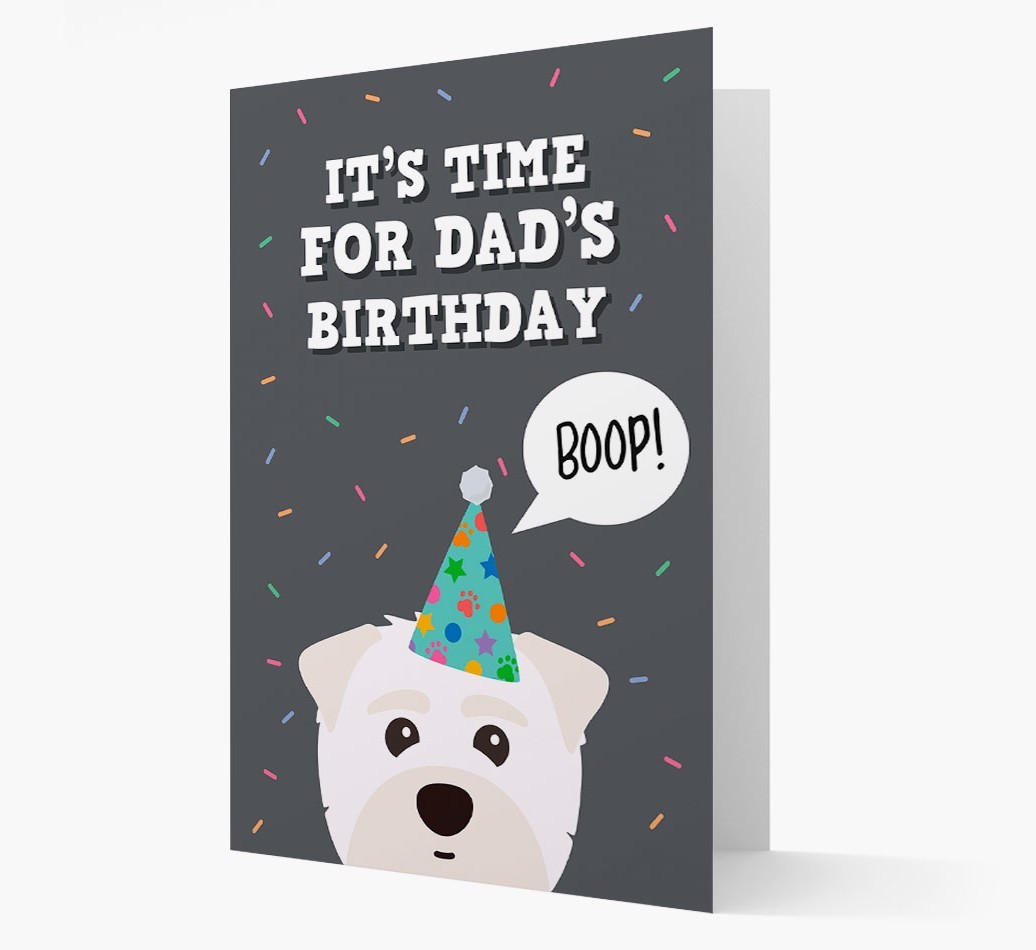 Dad's Birthday Boop: Personalised {breedFullName} Card