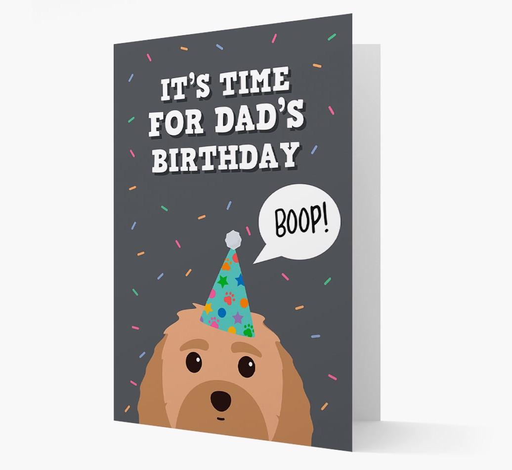 Dad's Birthday Boop: Personalised {breedFullName} Card