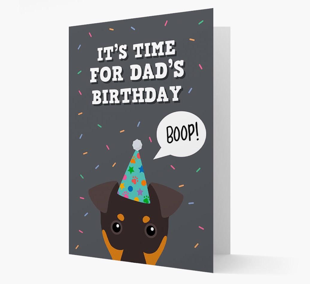Dad's Birthday Boop: Personalised {breedFullName} Card