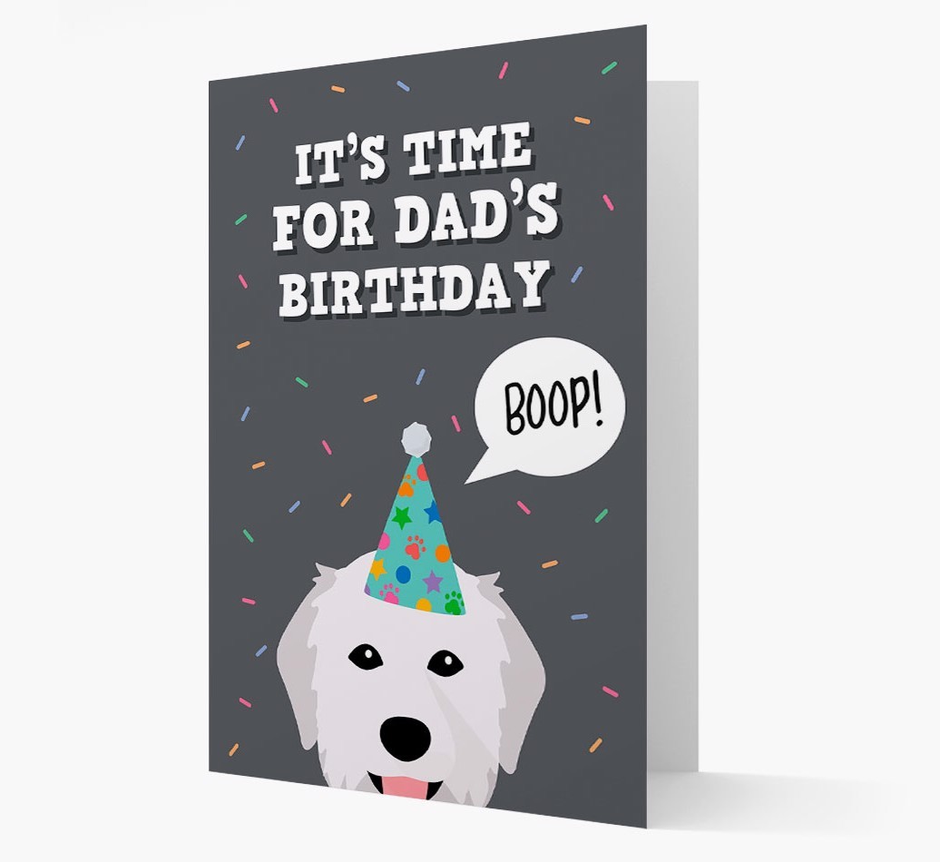 Dad's Birthday Boop: Personalised {breedFullName} Card