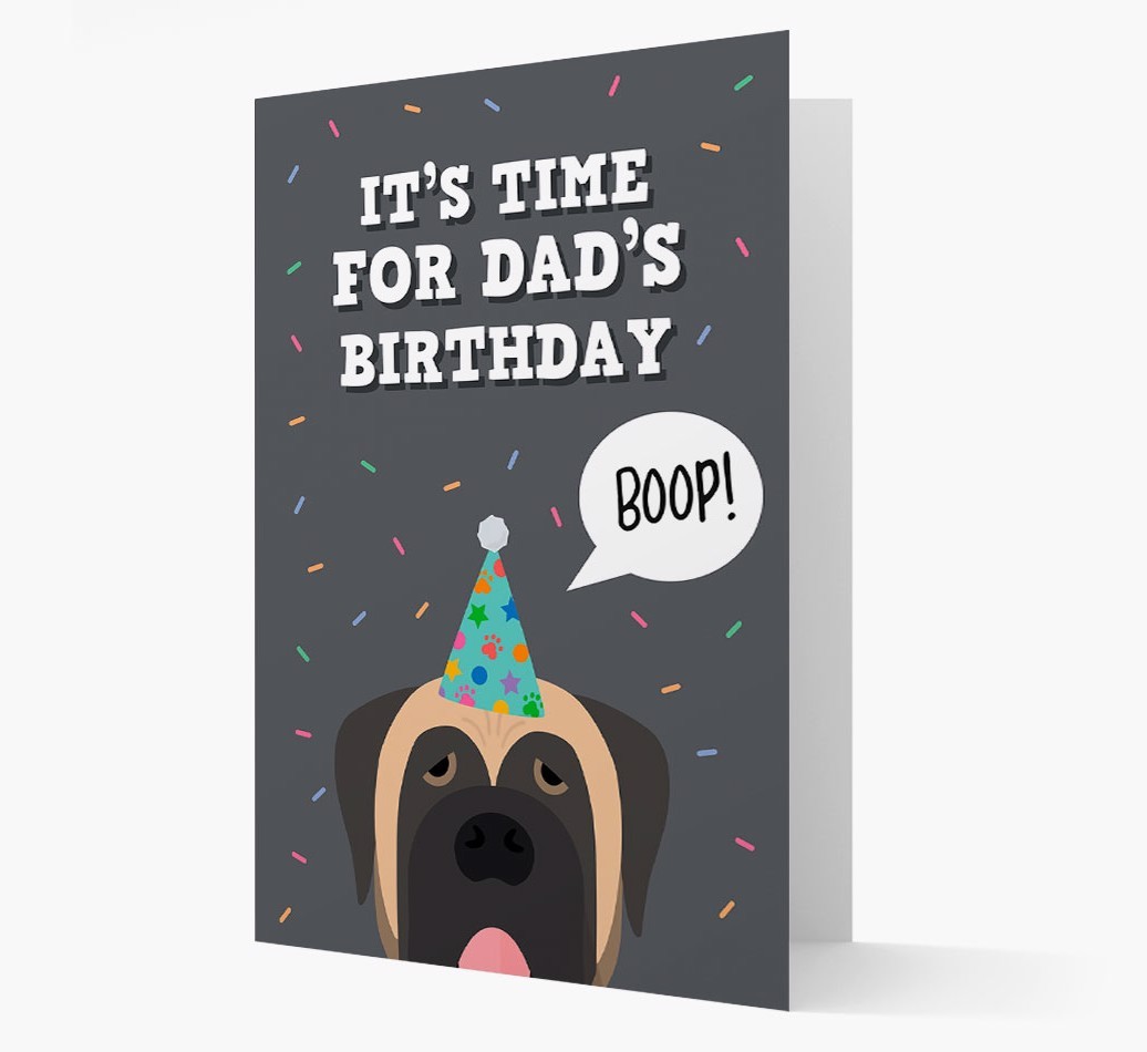 Dad's Birthday Boop: Personalised {breedFullName} Card