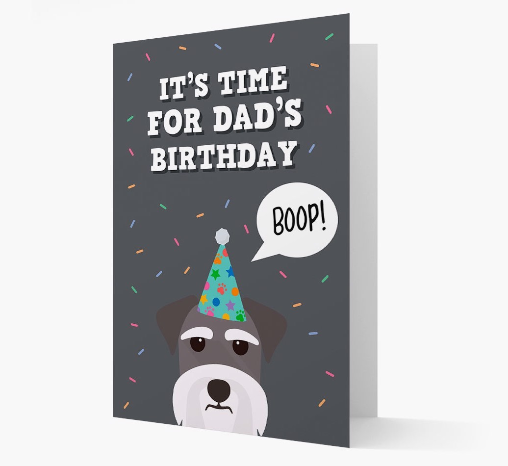Dad's Birthday Boop: Personalised {breedFullName} Card