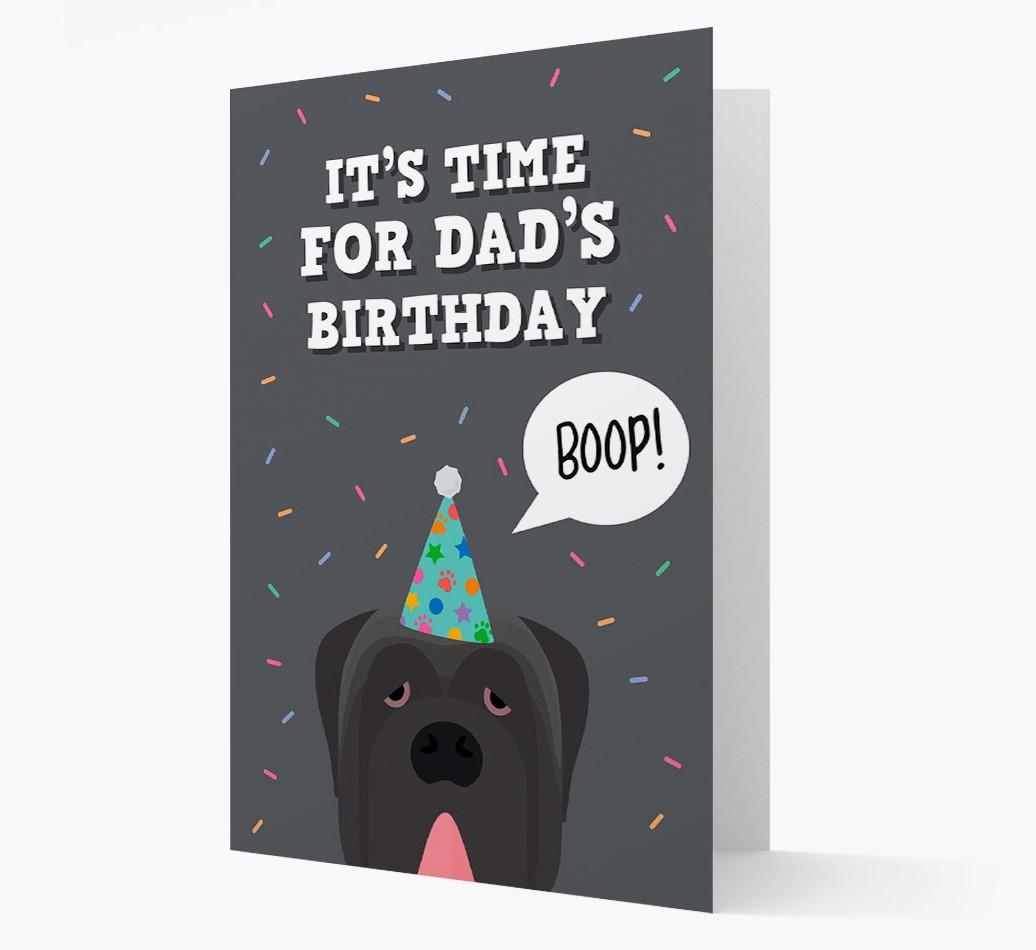 Dad's Birthday Boop: Personalised {breedFullName} Card