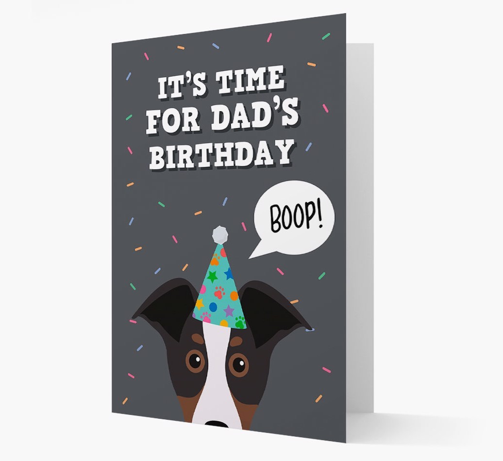 Dad's Birthday Boop: Personalised {breedFullName} Card