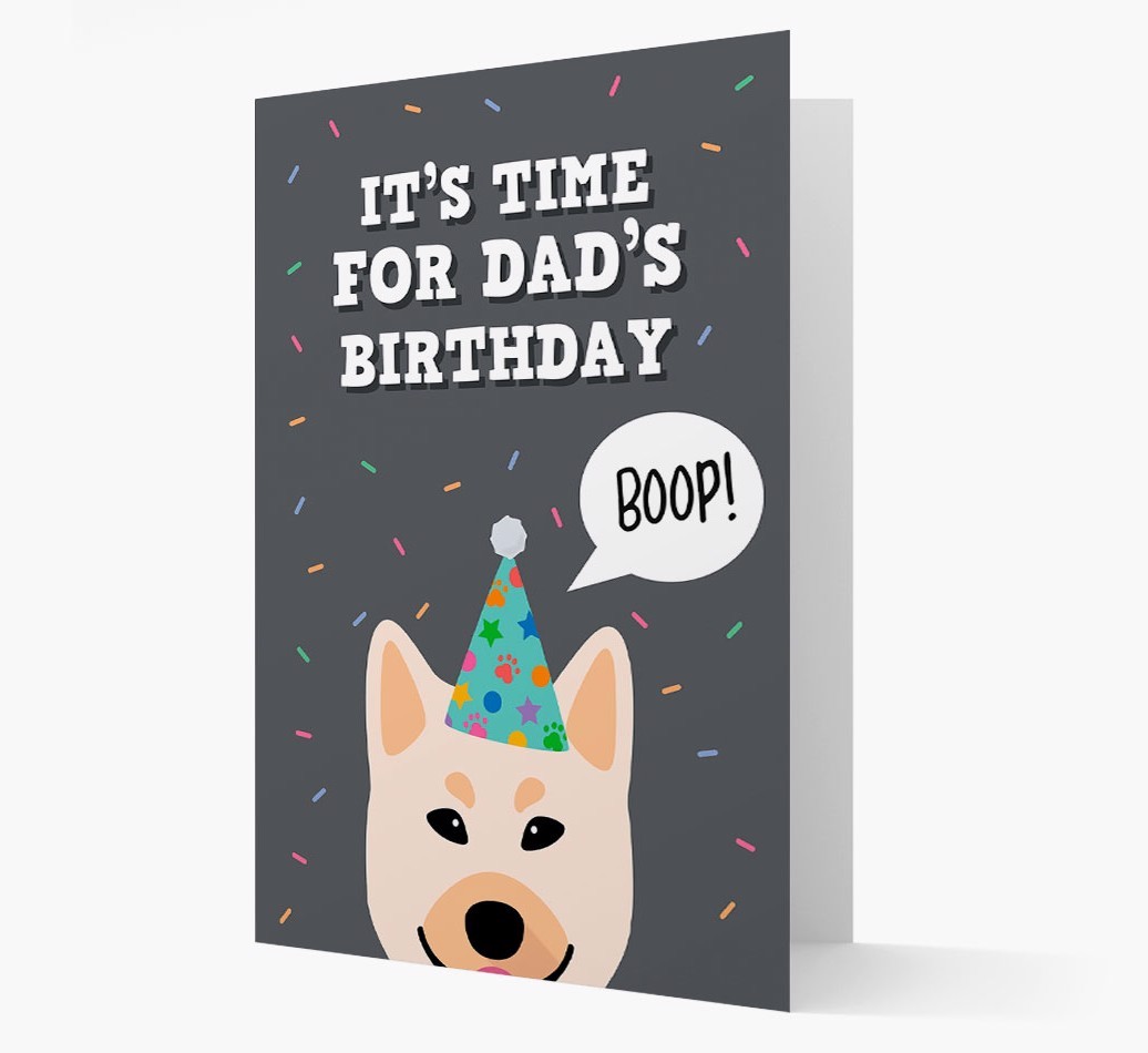 Dad's Birthday Boop: Personalised {breedFullName} Card
