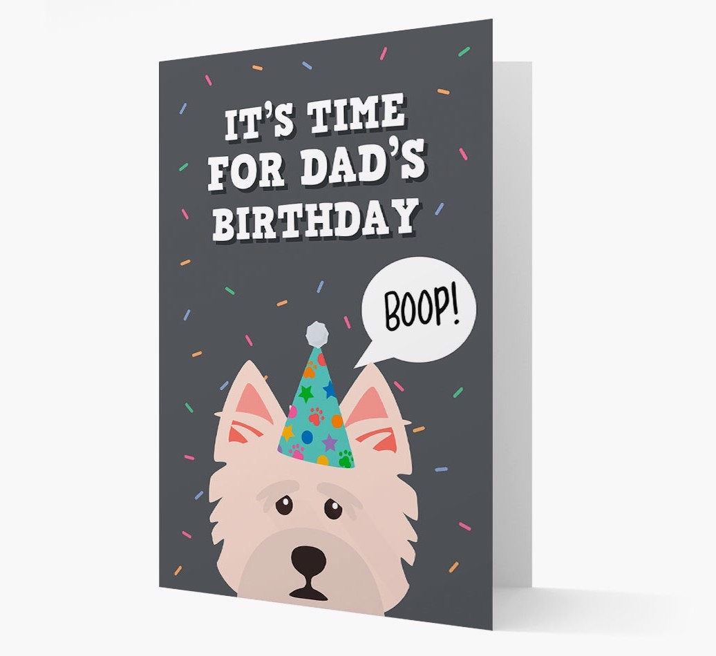 Dad's Birthday Boop: Personalised {breedFullName} Card