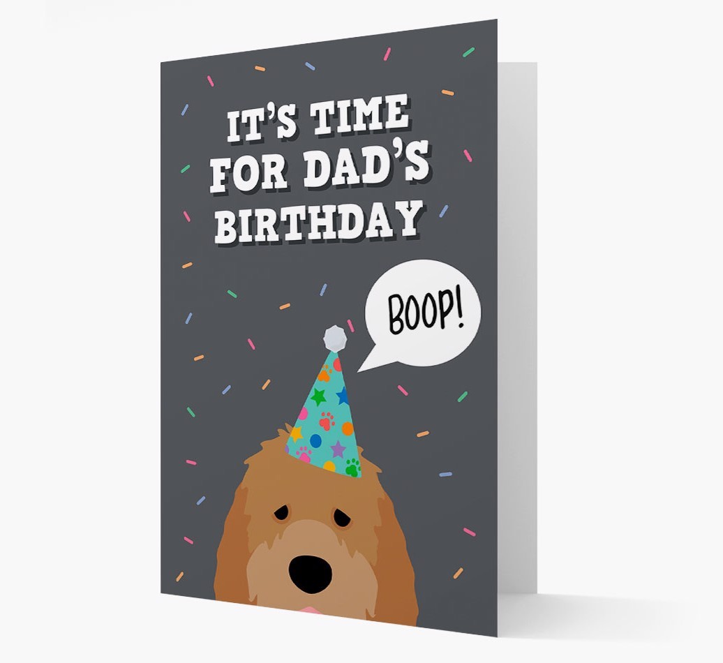 Dad's Birthday Boop: Personalised {breedFullName} Card