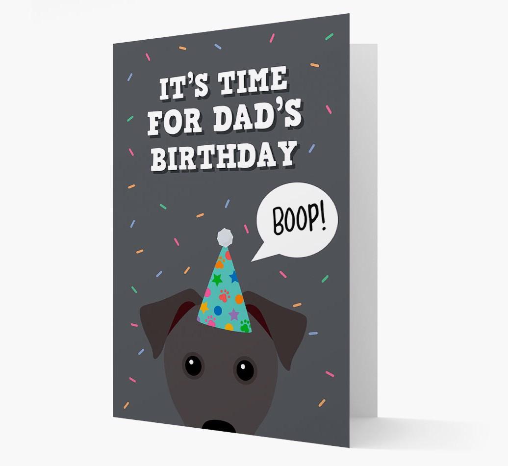 Dad's Birthday Boop: Personalised {breedFullName} Card
