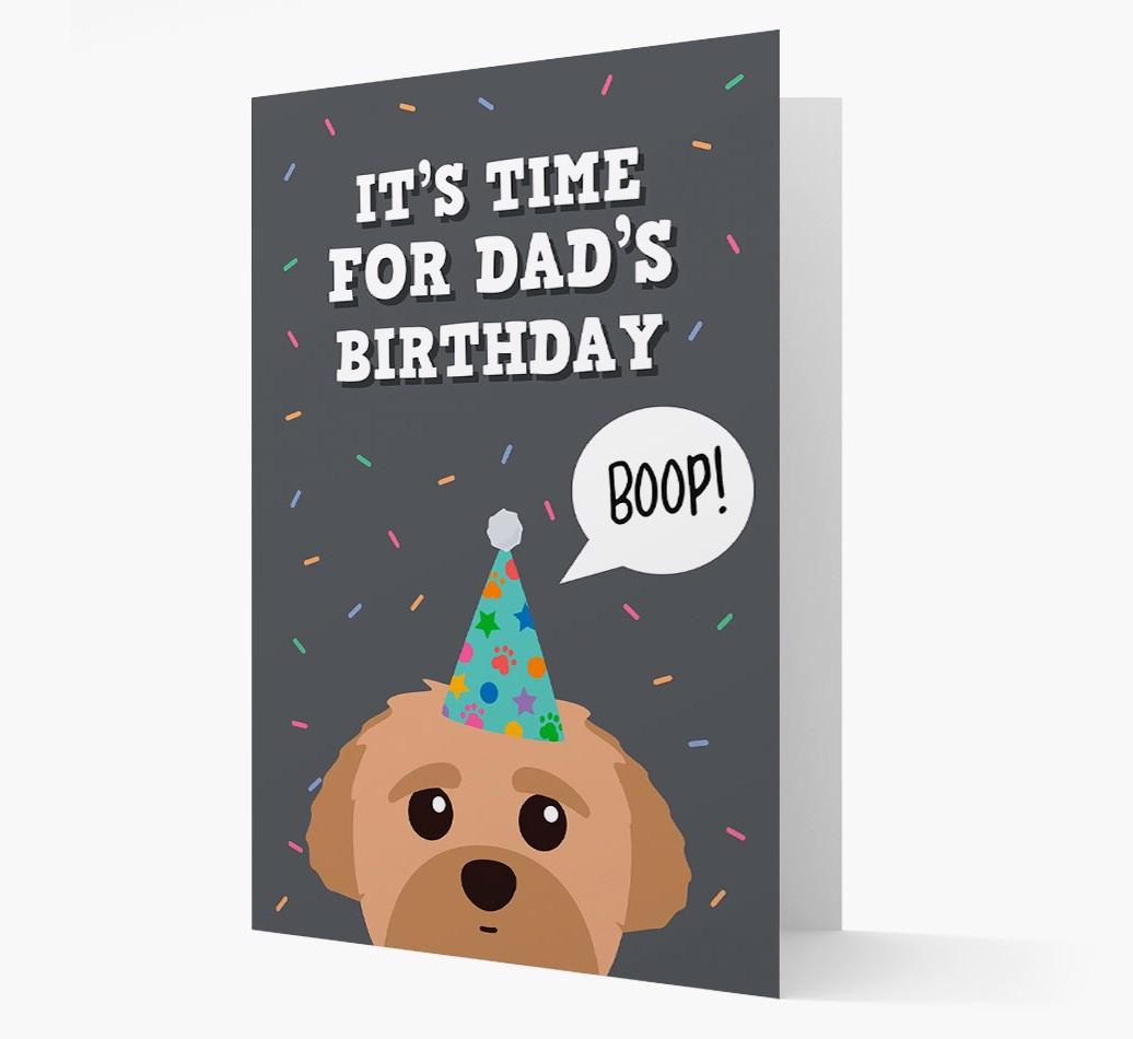 Dad's Birthday Boop: Personalised {breedFullName} Card