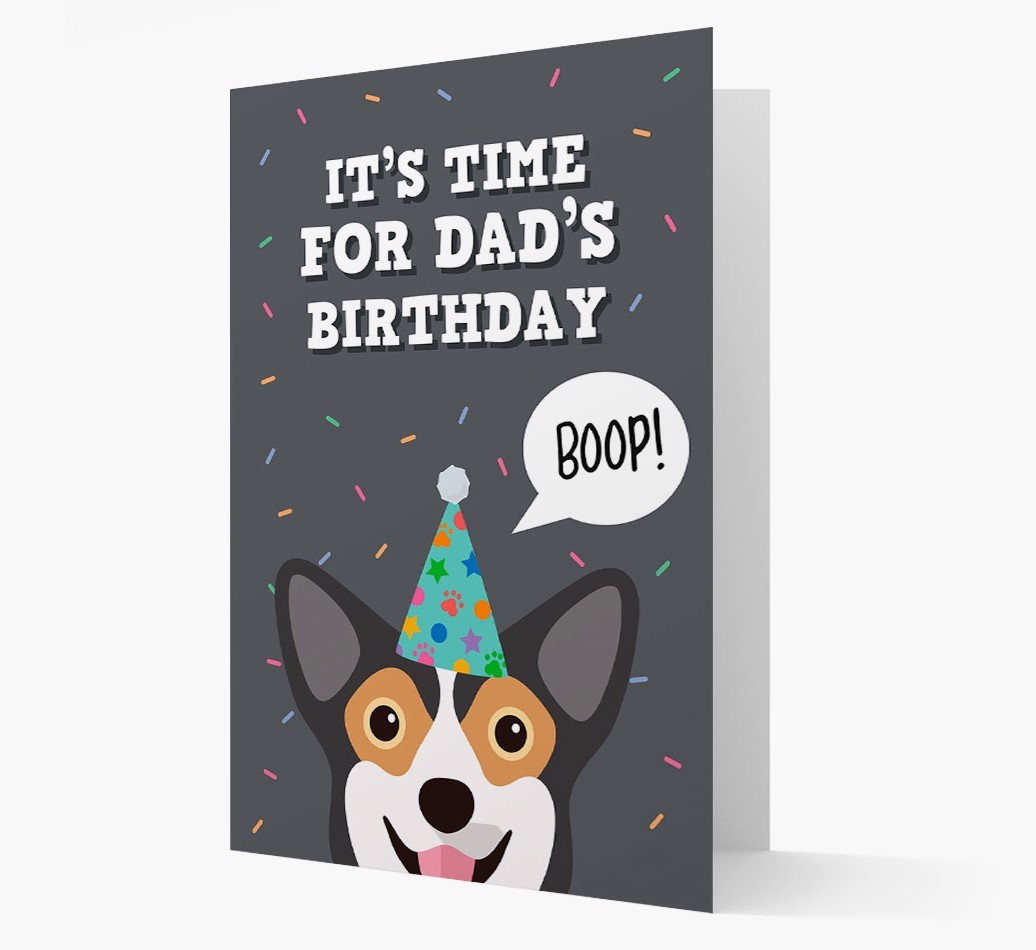 Dad's Birthday Boop: Personalised {breedFullName} Card