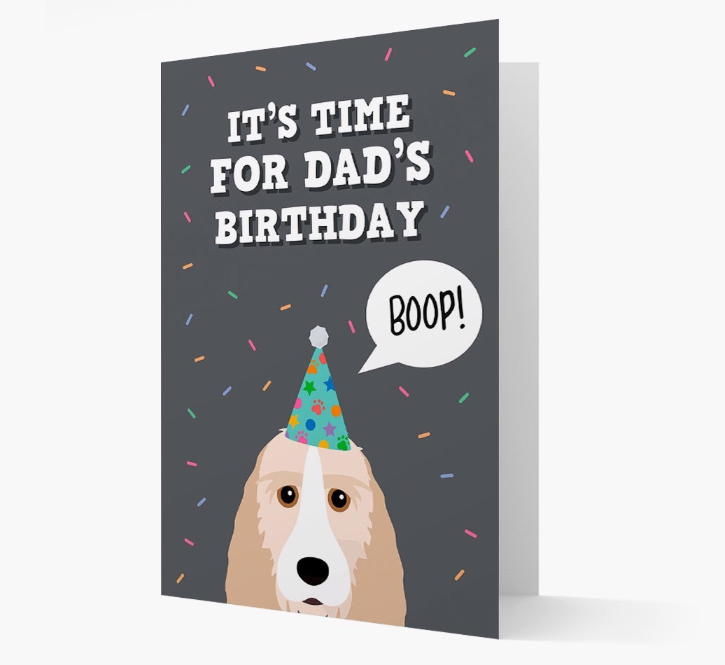 Dad's Birthday Boop: Personalised {breedFullName} Card