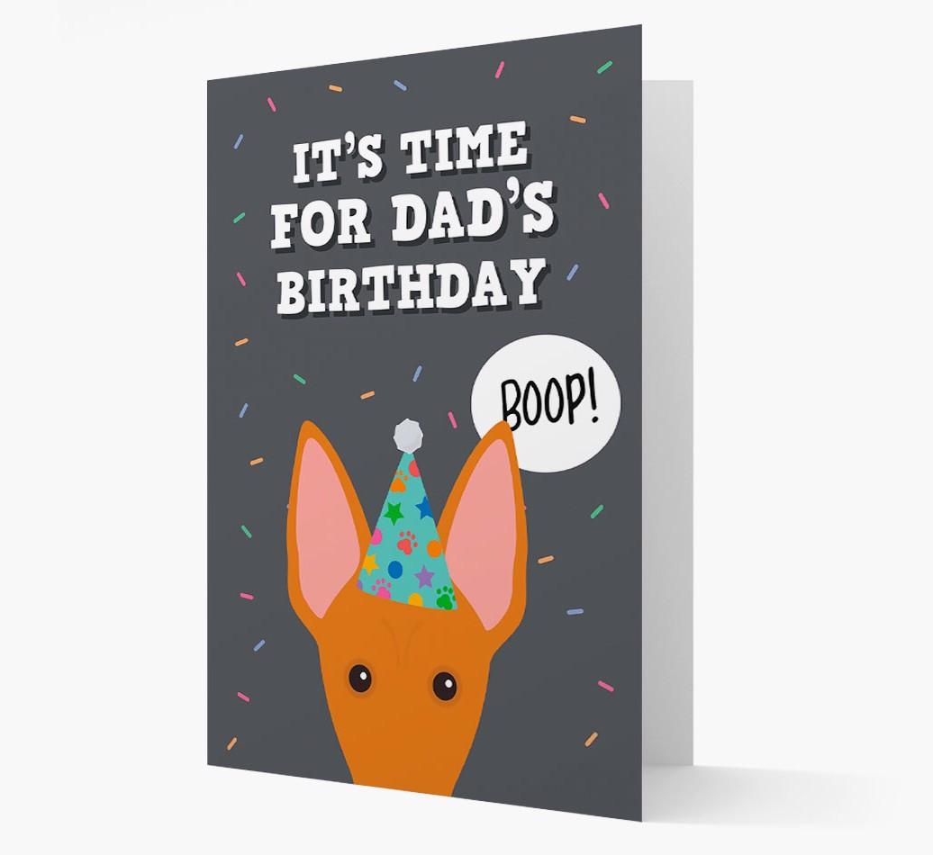 Dad's Birthday Boop: Personalised {breedFullName} Card