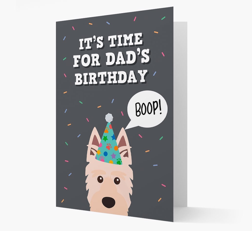 Dad's Birthday Boop: Personalised {breedFullName} Card
