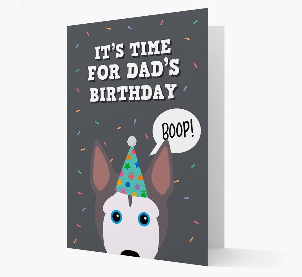 Dad's Birthday Boop: Personalised {breedFullName} Card