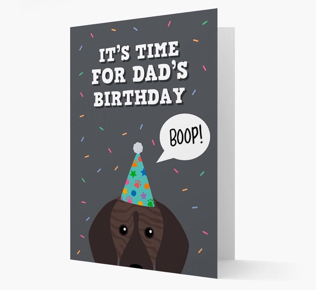 Dad's Birthday Boop: Personalised {breedFullName} Card