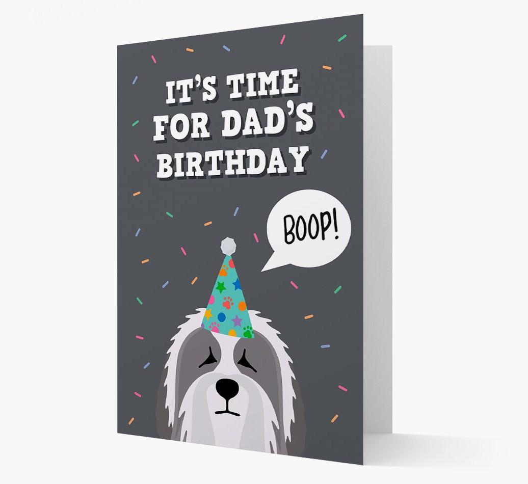 Dad's Birthday Boop: Personalised {breedFullName} Card