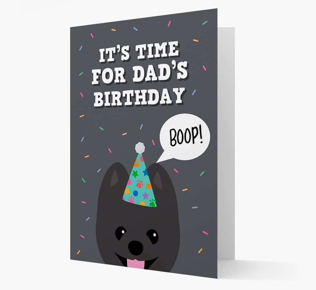 Dad's Birthday Boop: Personalised {breedFullName} Card