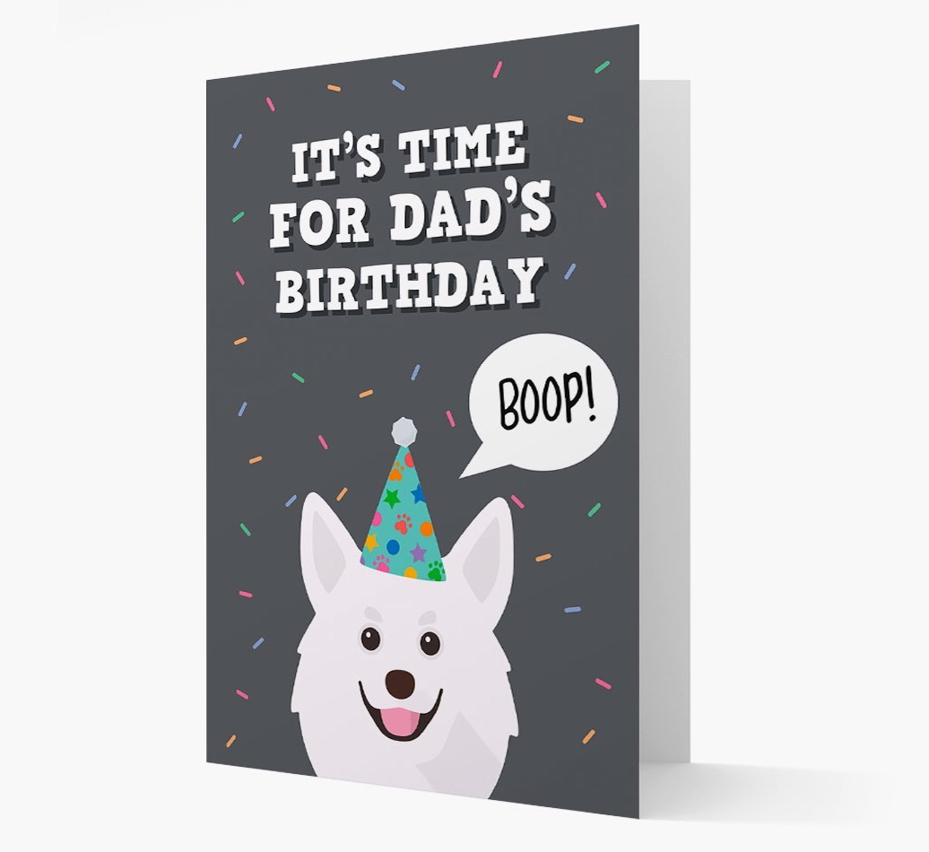 Dad's Birthday Boop: Personalised {breedFullName} Card