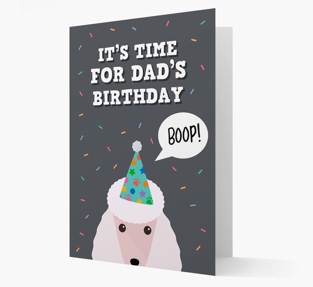 Dad's Birthday Boop: Personalised {breedFullName} Card
