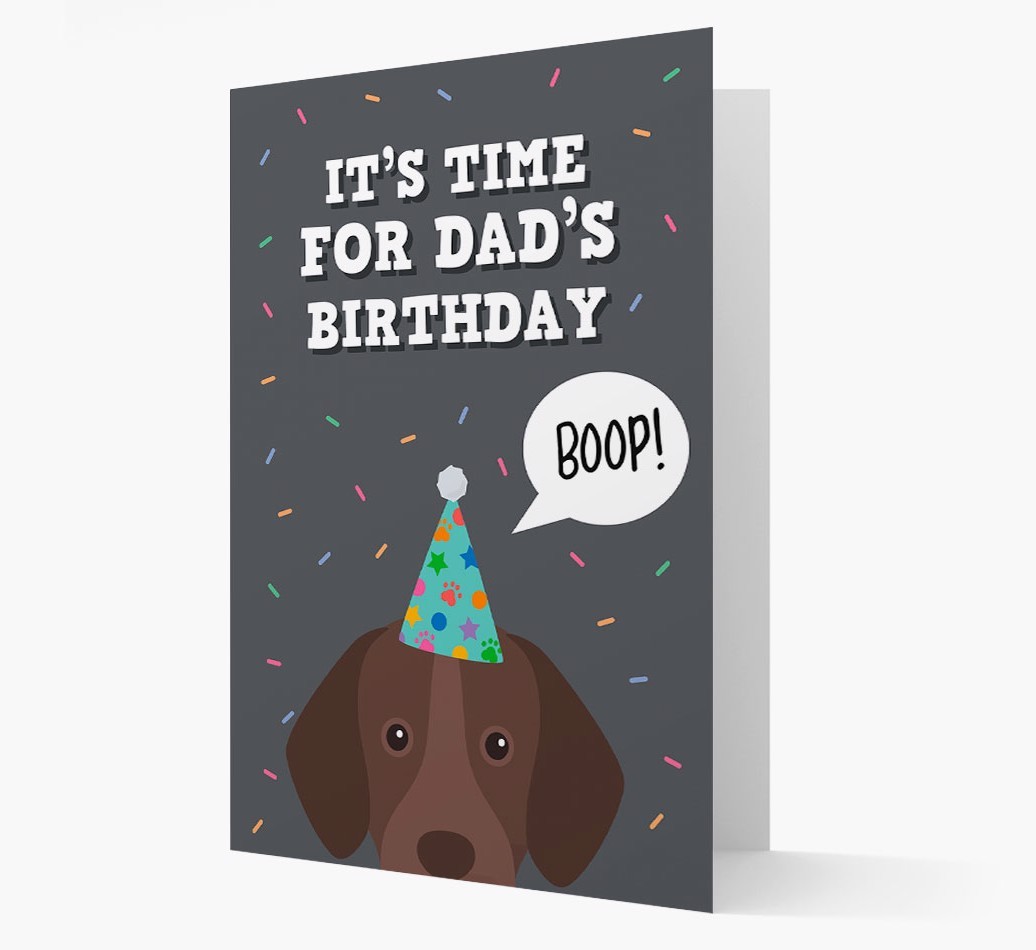 Dad's Birthday Boop: Personalised {breedFullName} Card