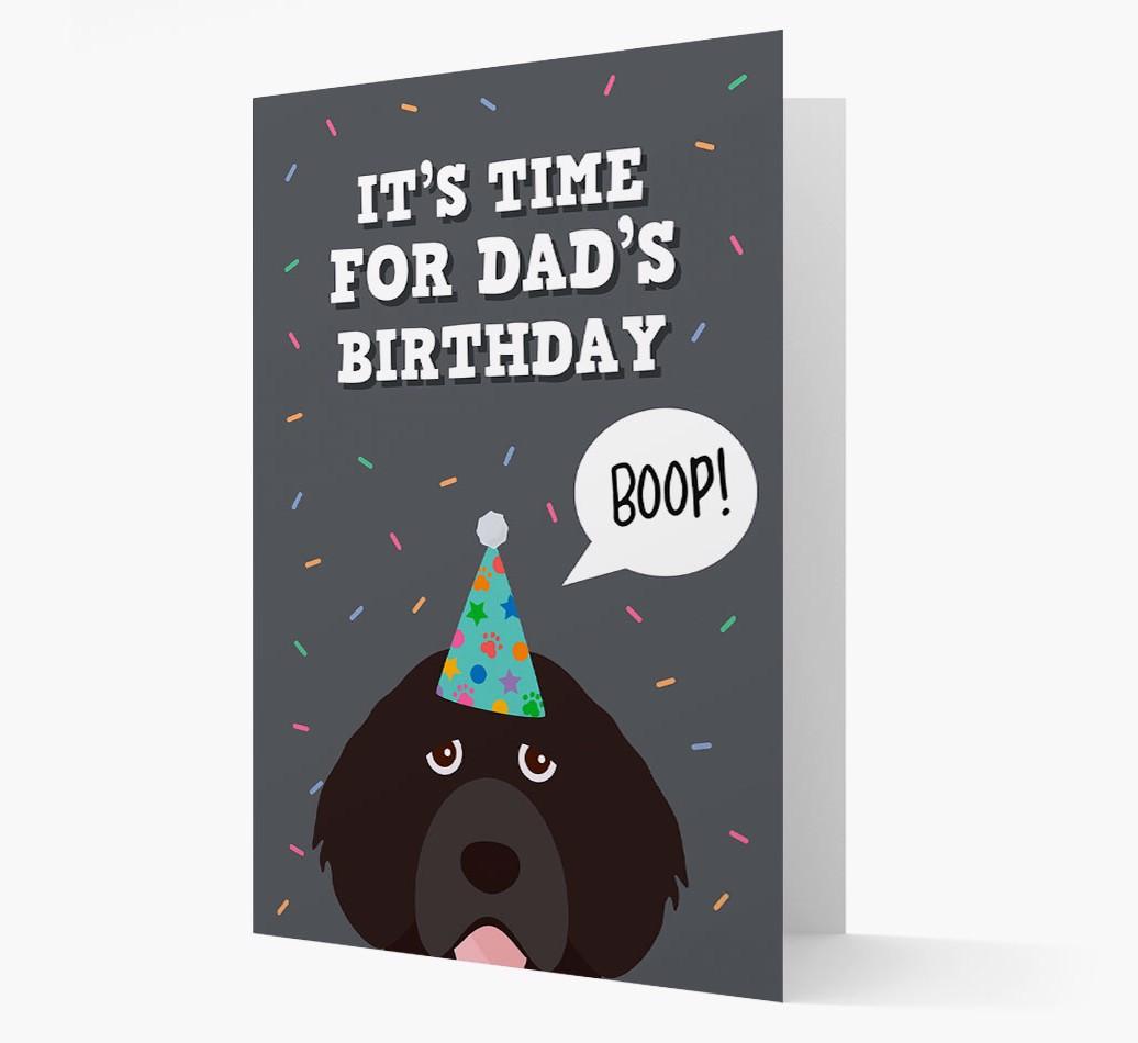 Dad's Birthday Boop: Personalised {breedFullName} Card