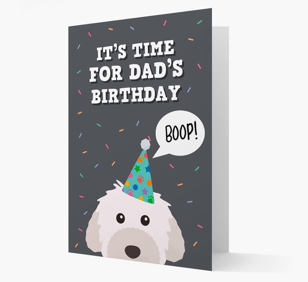 Dad's Birthday Boop: Personalised {breedFullName} Card