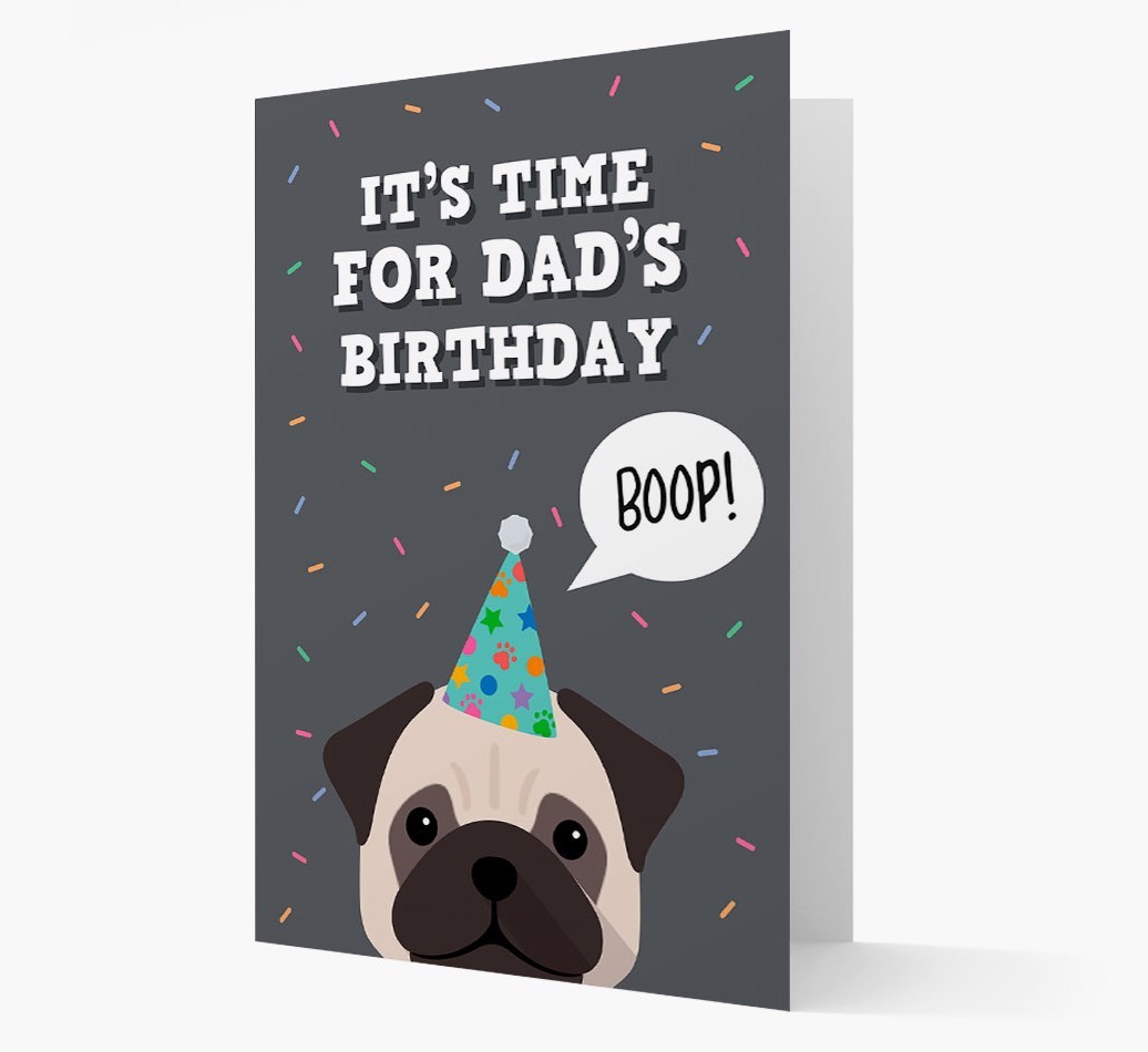 Dad's Birthday Boop: Personalised {breedFullName} Card
