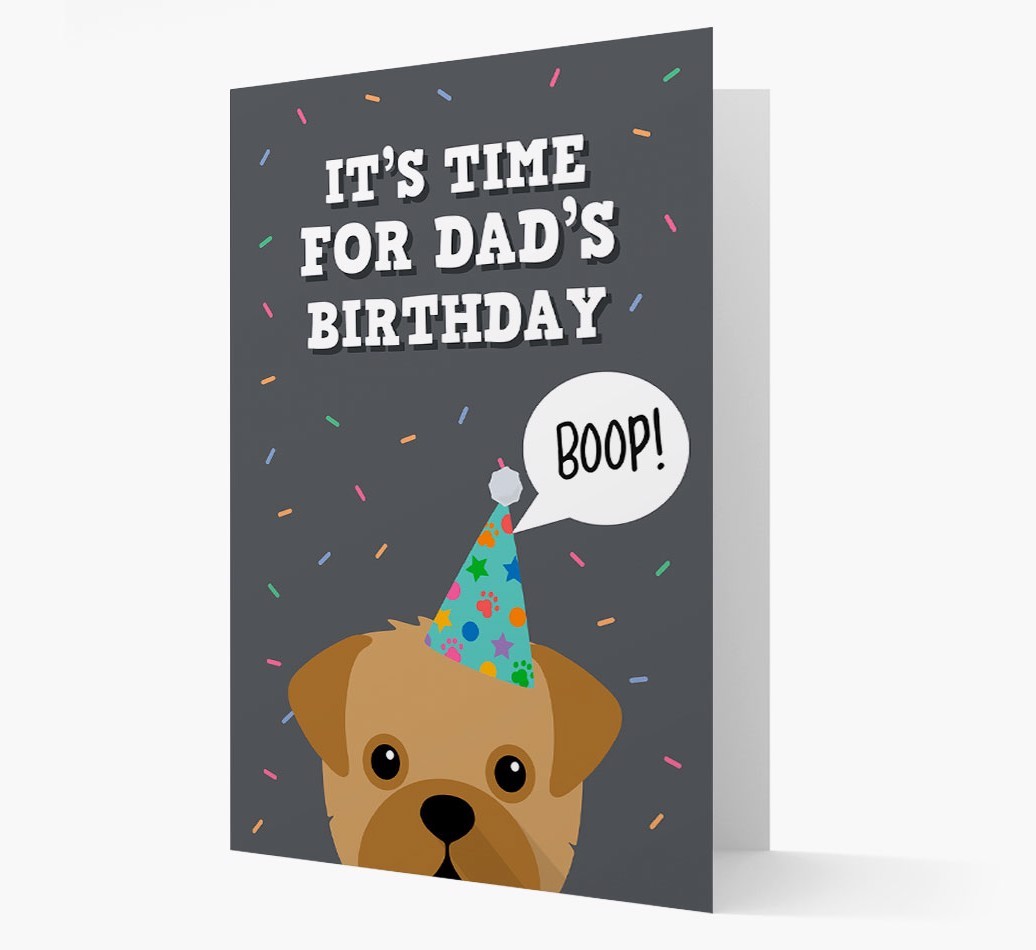 Dad's Birthday Boop: Personalised {breedFullName} Card