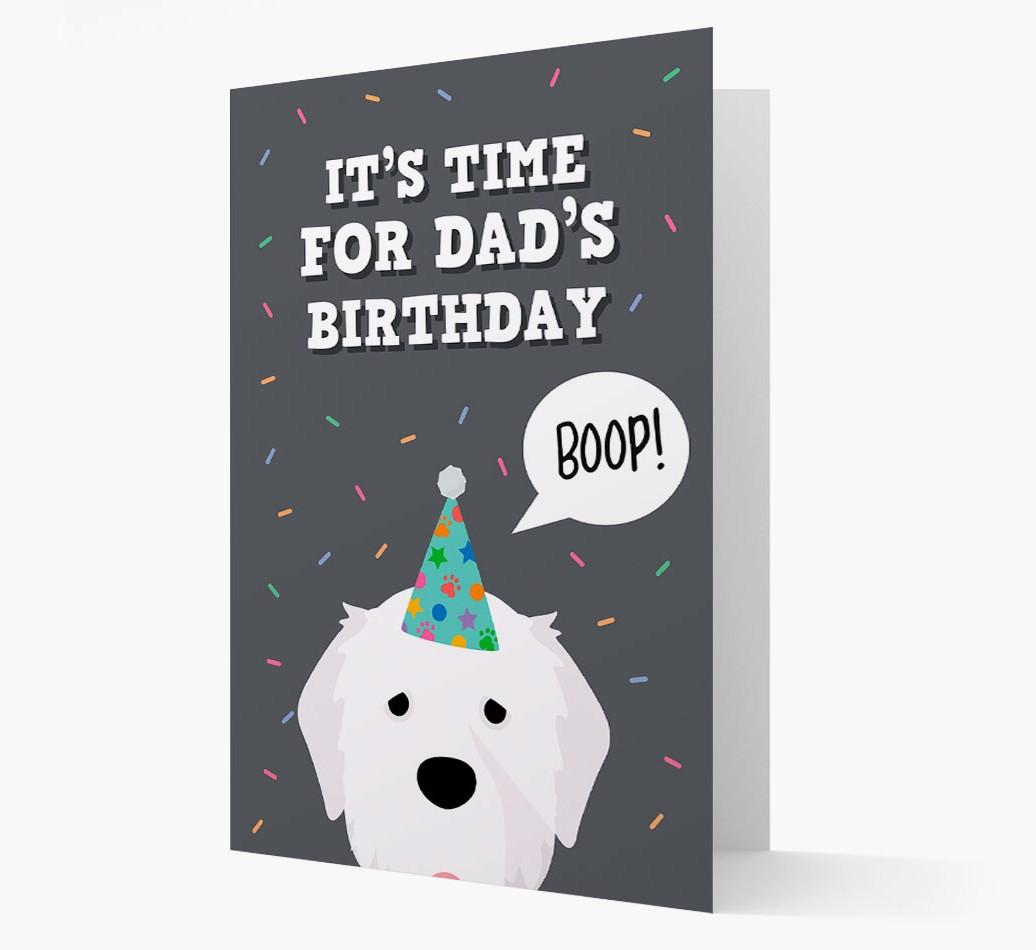 Dad's Birthday Boop: Personalised {breedFullName} Card