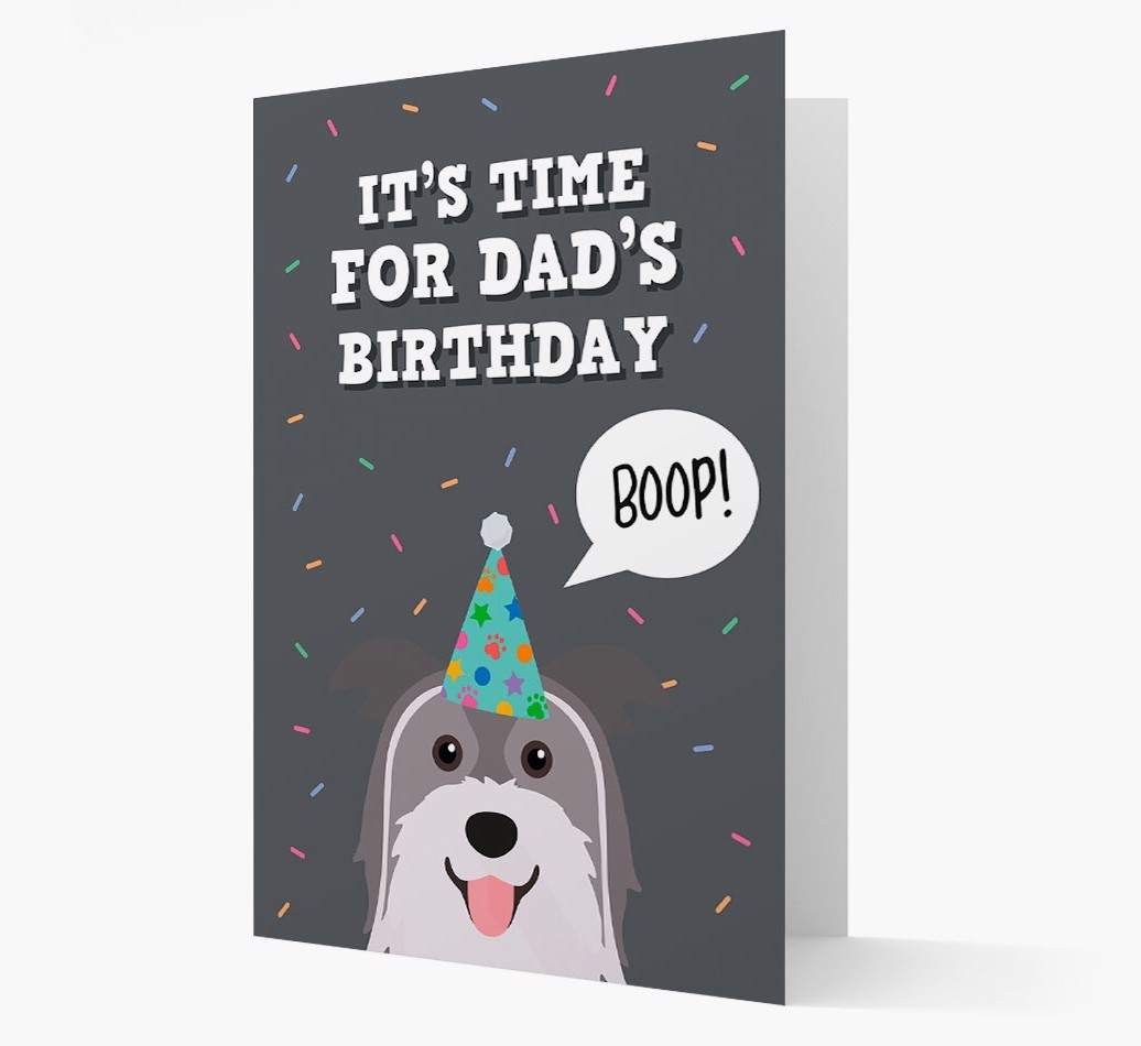 Dad's Birthday Boop: Personalised {breedFullName} Card