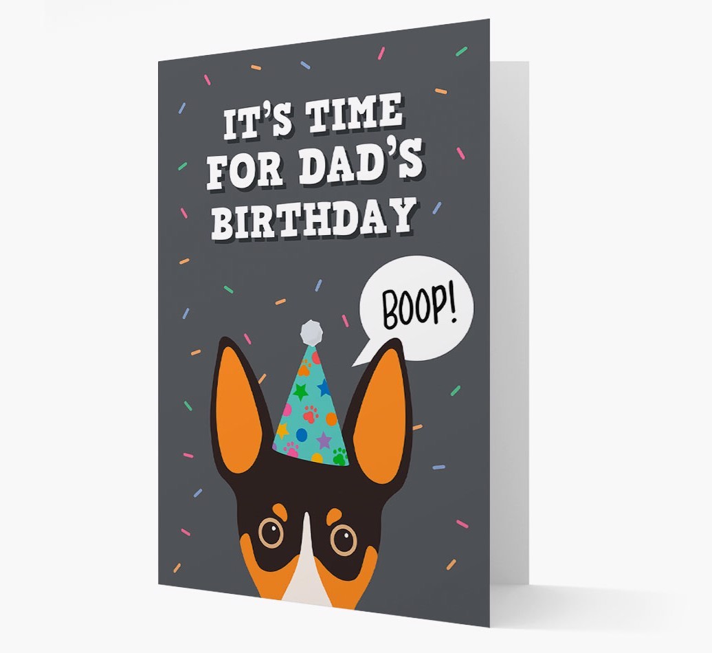 Dad's Birthday Boop: Personalised {breedFullName} Card