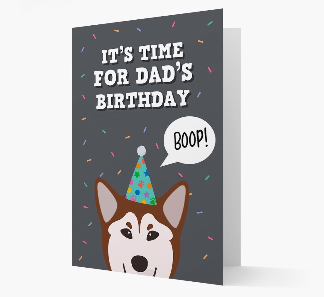 Dad's Birthday Boop: Personalised {breedFullName} Card