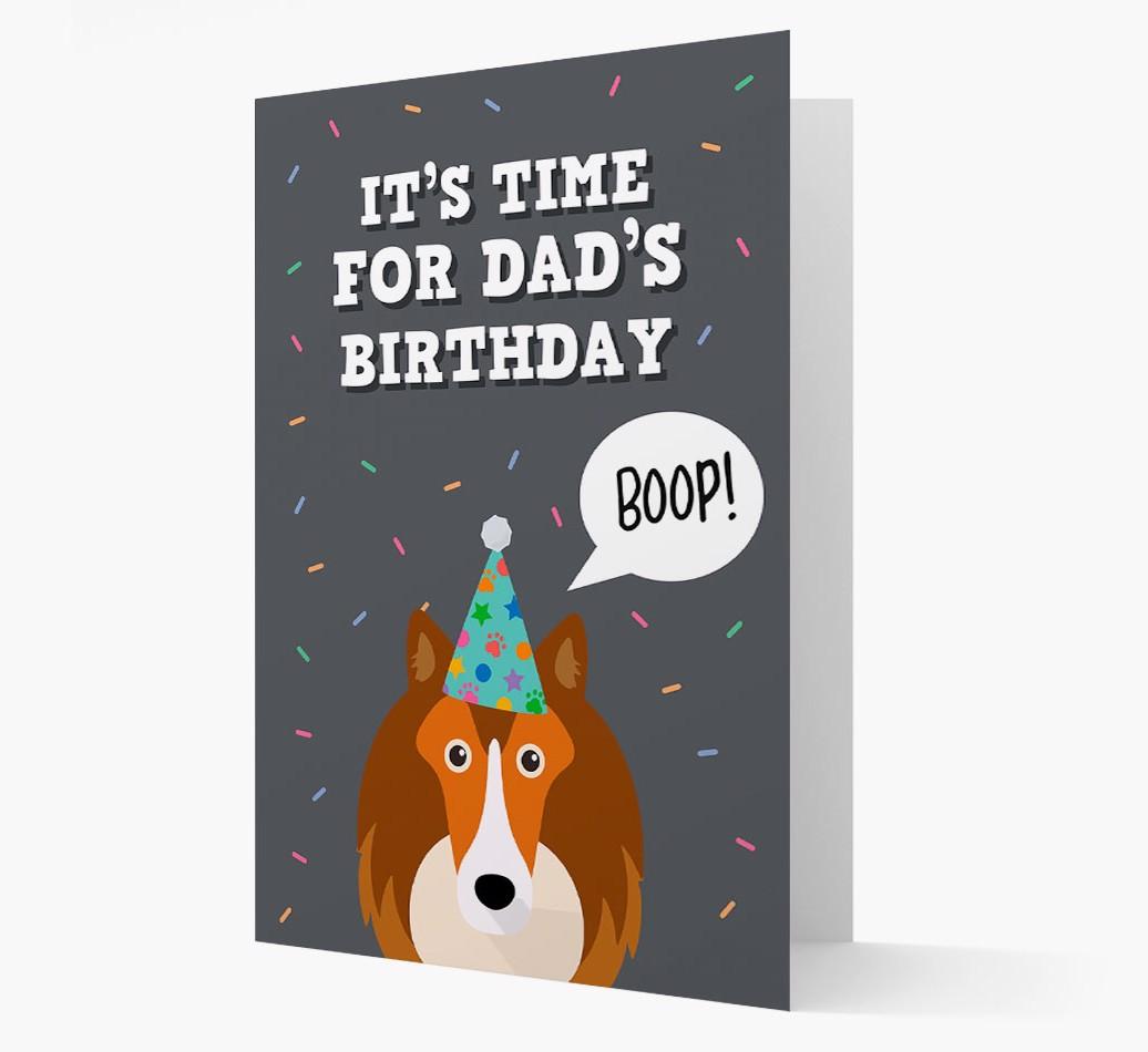 Dad's Birthday Boop: Personalised {breedFullName} Card