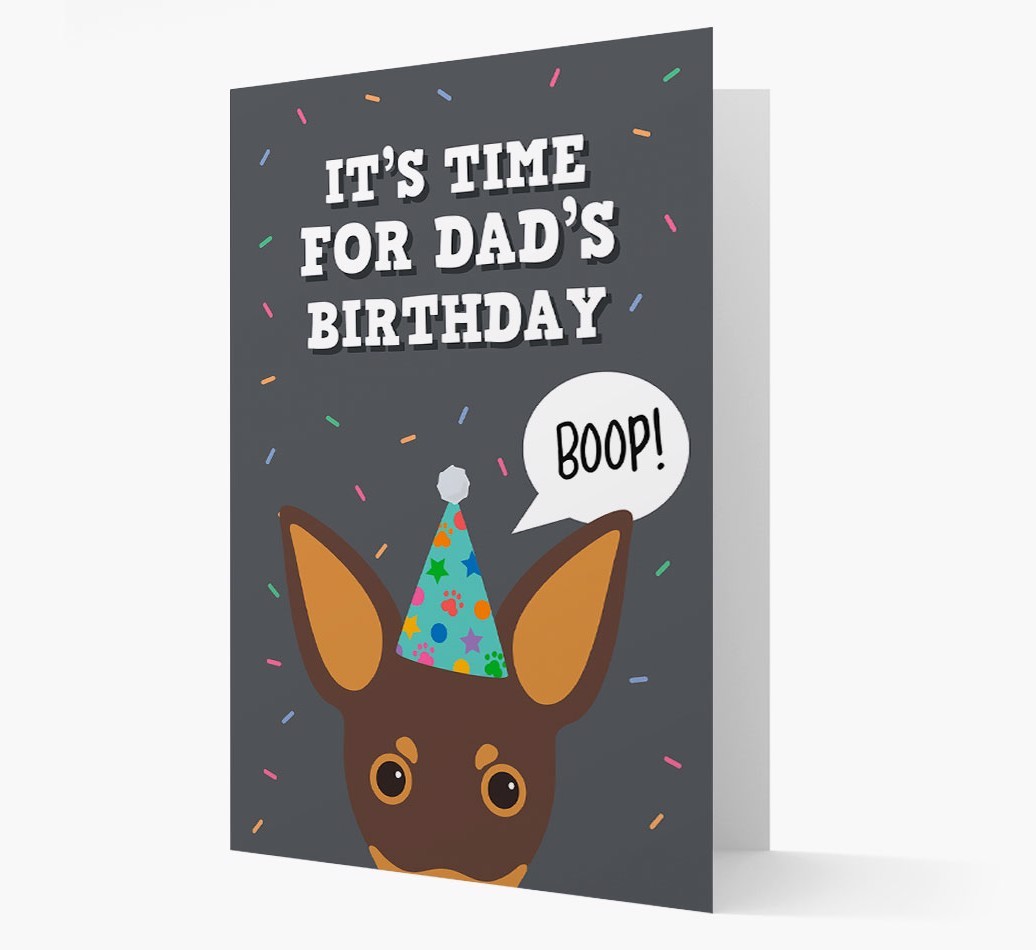 Dad's Birthday Boop: Personalised {breedFullName} Card