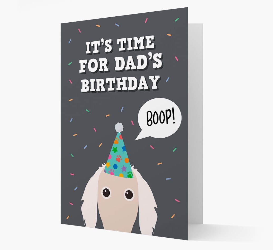 Dad's Birthday Boop: Personalised {breedFullName} Card