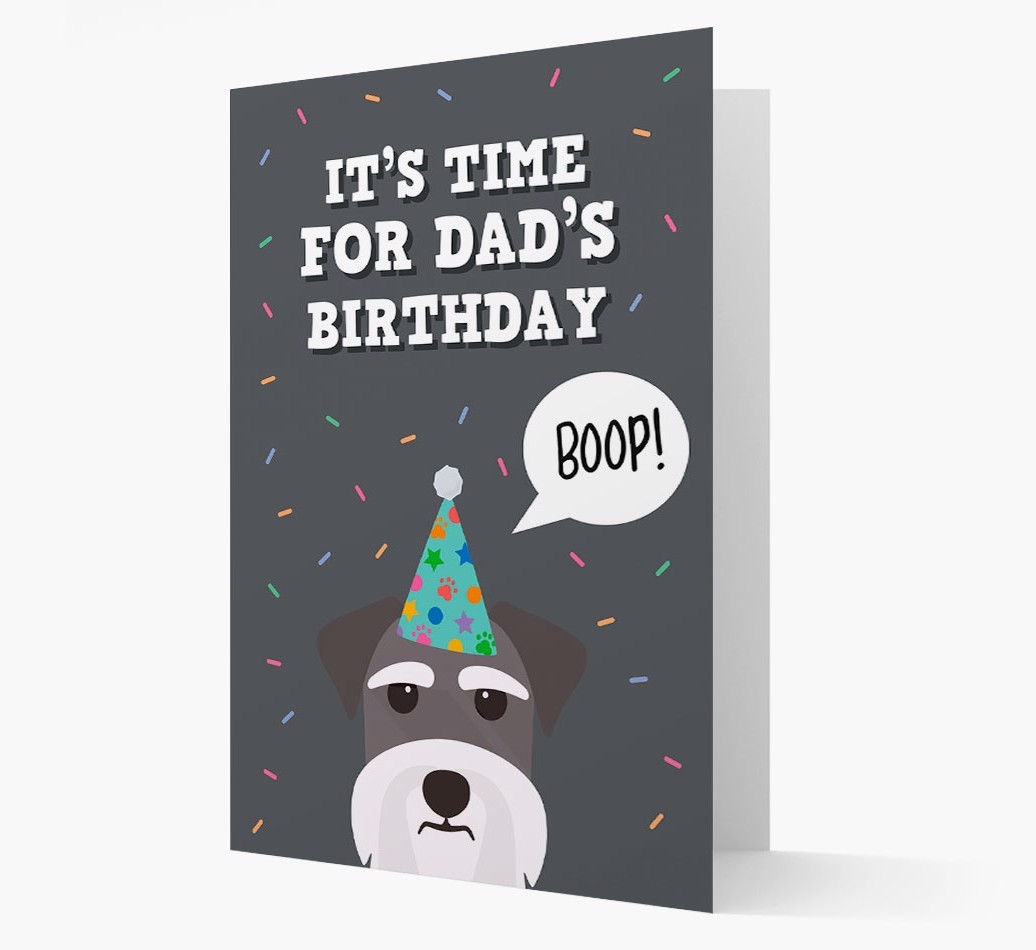 Dad's Birthday Boop: Personalised {breedFullName} Card