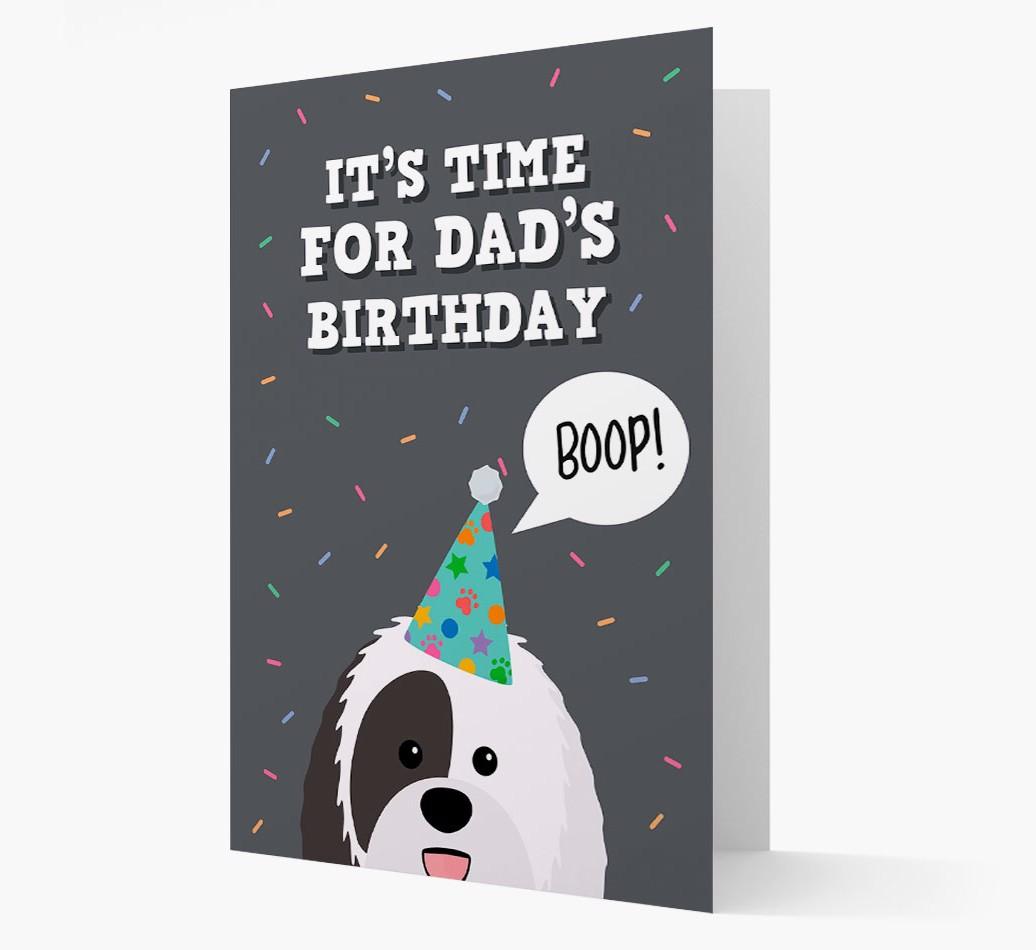 Dad's Birthday Boop: Personalised {breedFullName} Card