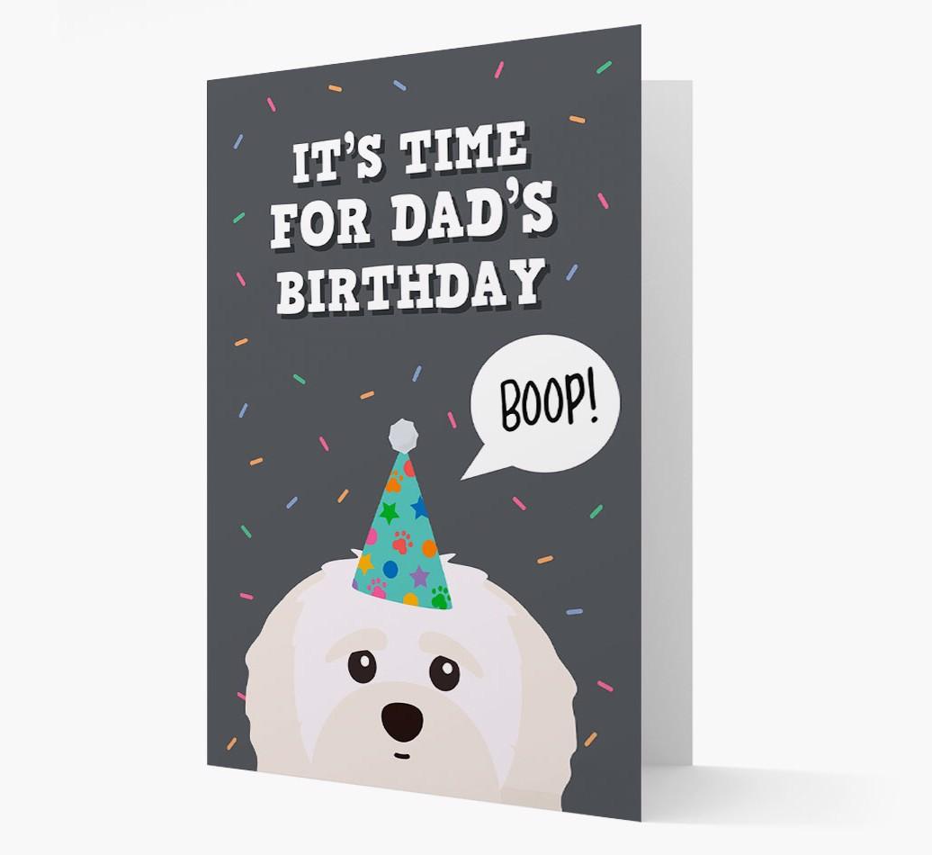 Dad's Birthday Boop: Personalised {breedFullName} Card