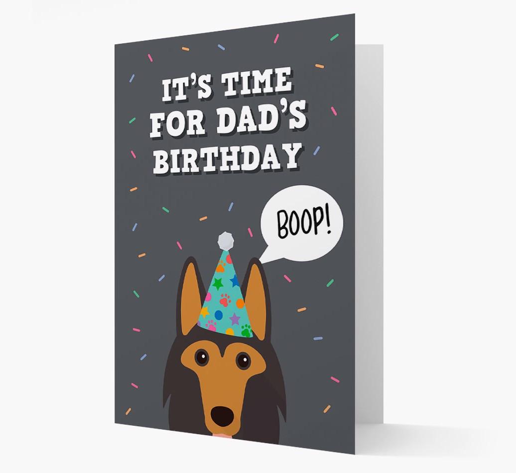 Dad's Birthday Boop: Personalised {breedFullName} Card