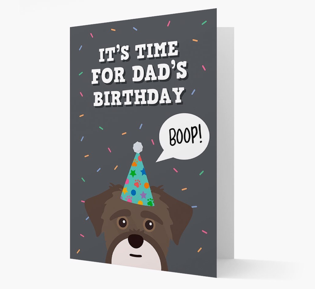 Dad's Birthday Boop: Personalised {breedFullName} Card