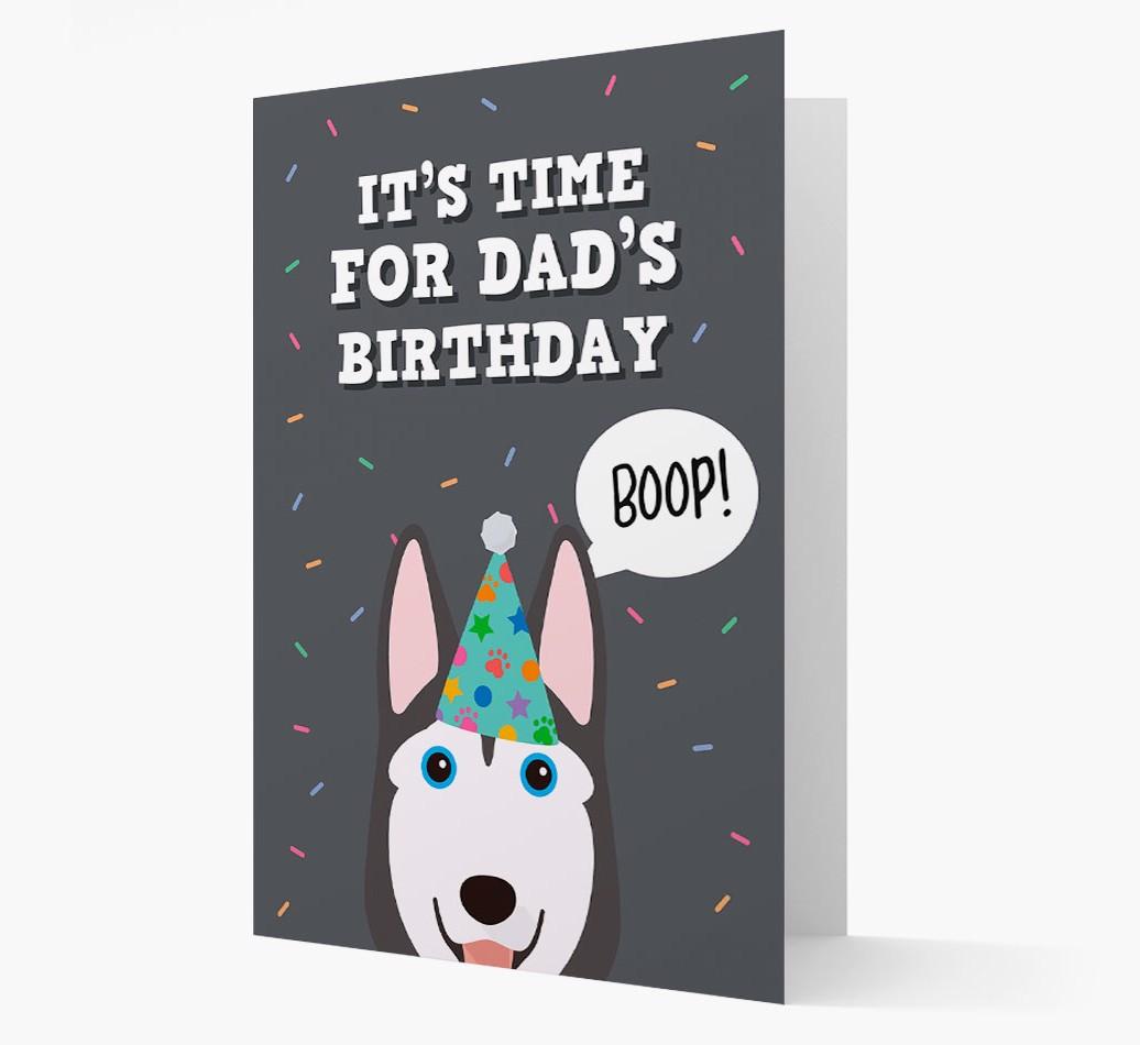Dad's Birthday Boop: Personalised {breedFullName} Card