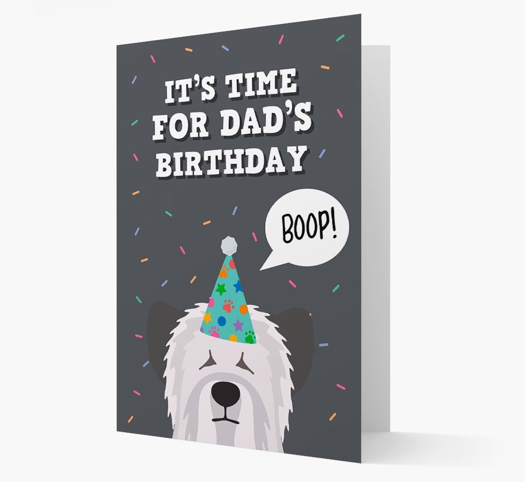 Dad's Birthday Boop: Personalised {breedFullName} Card