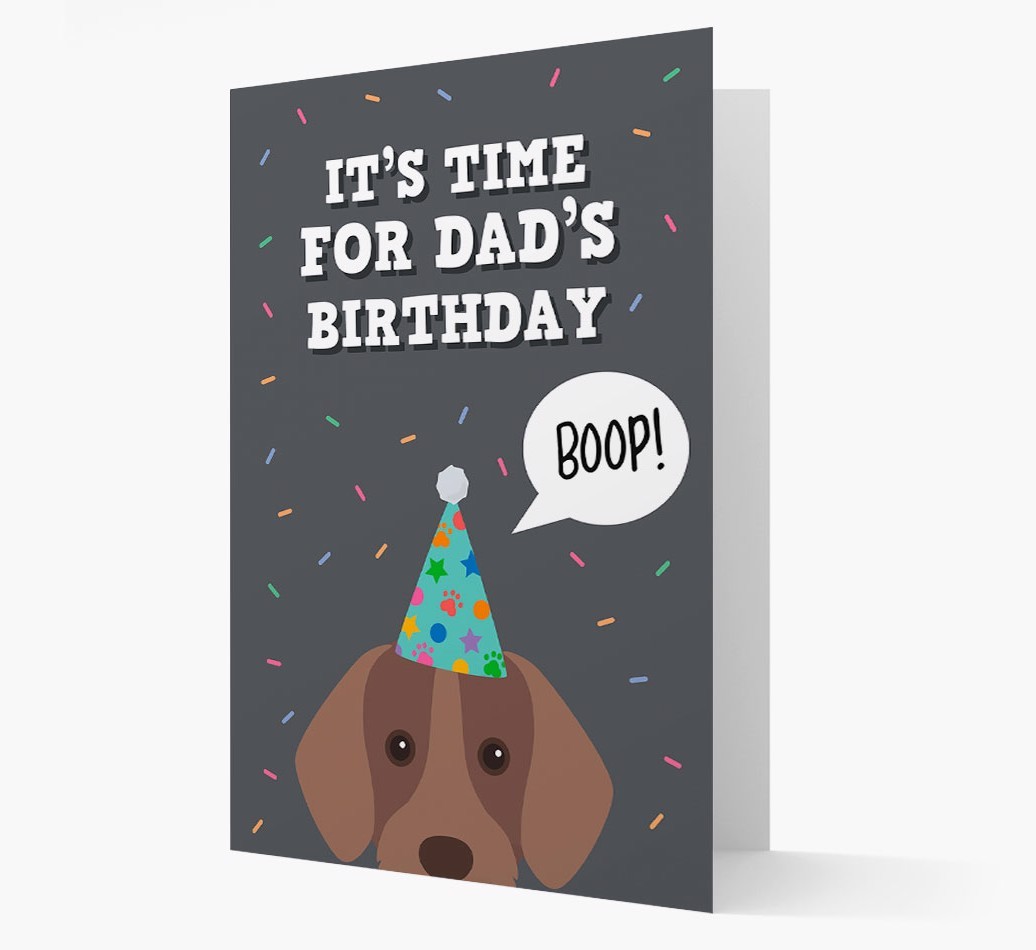 Dad's Birthday Boop: Personalised {breedFullName} Card