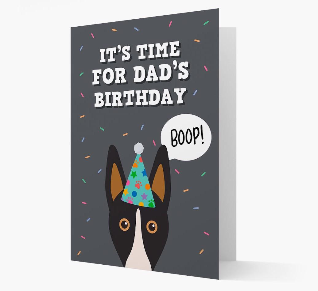 Dad's Birthday Boop: Personalised {breedFullName} Card