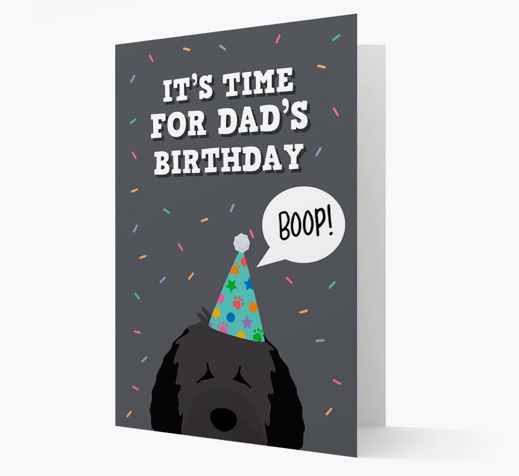 Dad's Birthday Boop: Personalised {breedFullName} Card