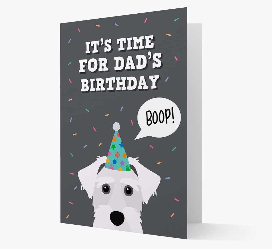 Dad's Birthday Boop: Personalised {breedFullName} Card