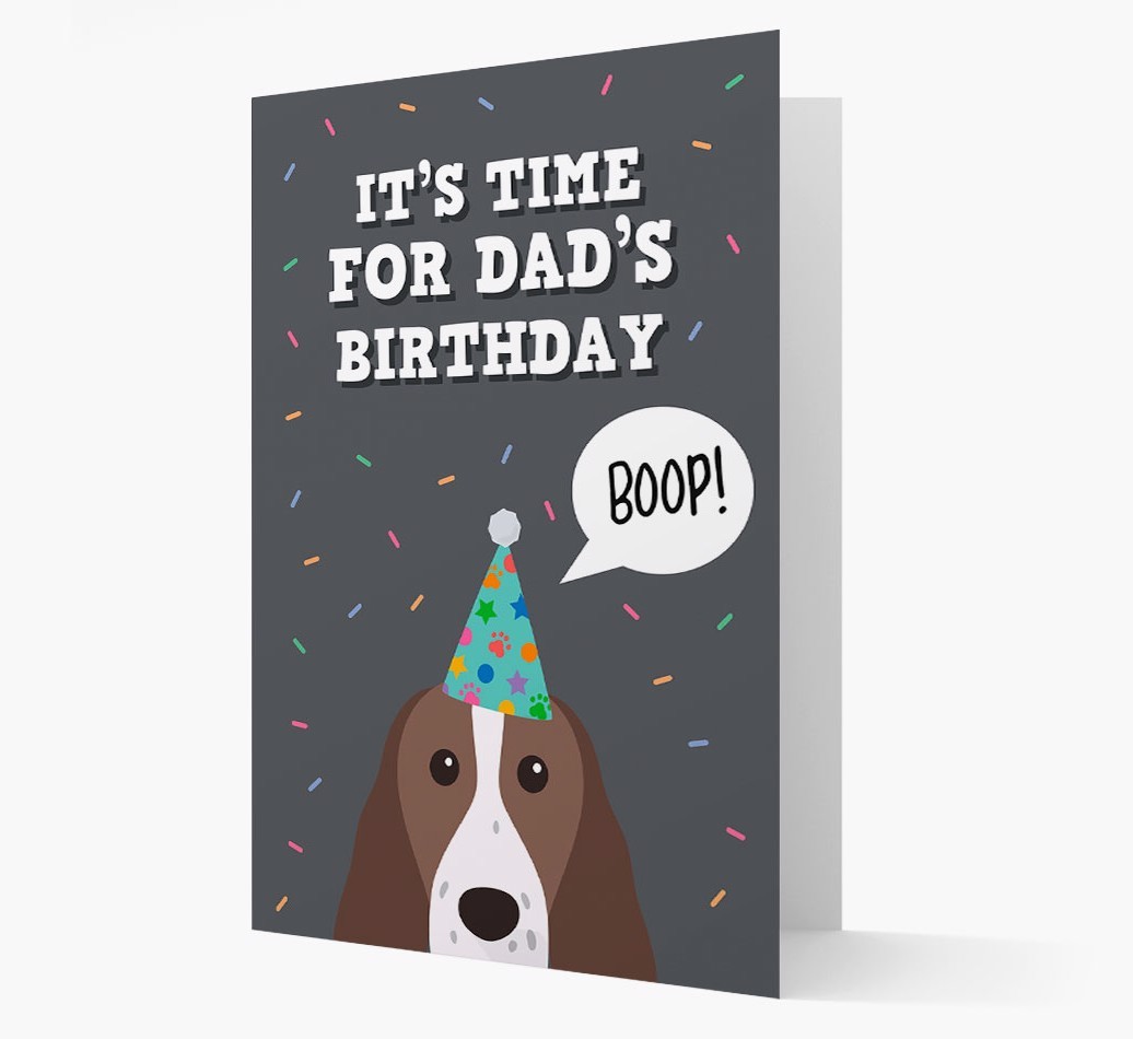 Dad's Birthday Boop: Personalised {breedFullName} Card