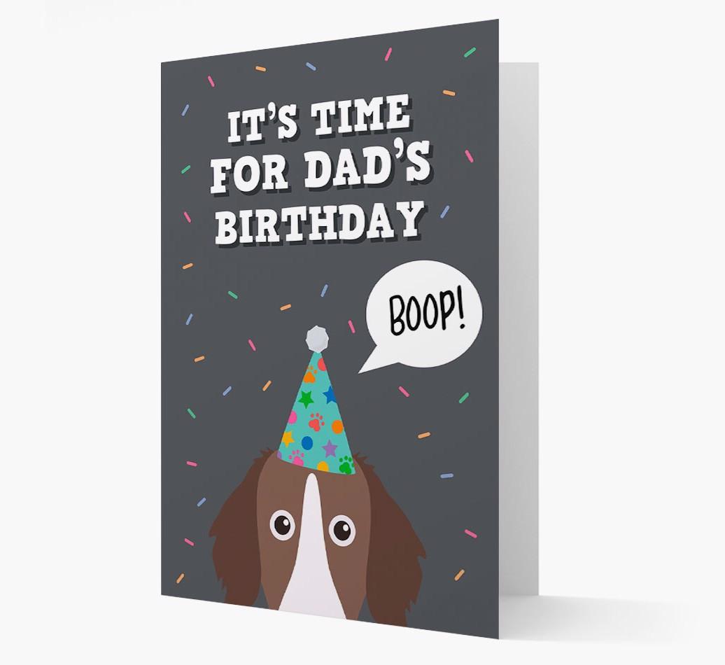 Dad's Birthday Boop: Personalised {breedFullName} Card